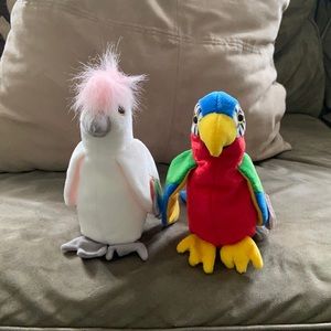 KUKU AND JABBER BEANIE BABIES